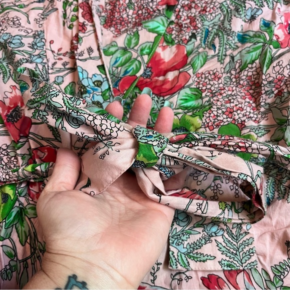 Plum Pretty Sugar floral cotton robe - Picture 4 of 10